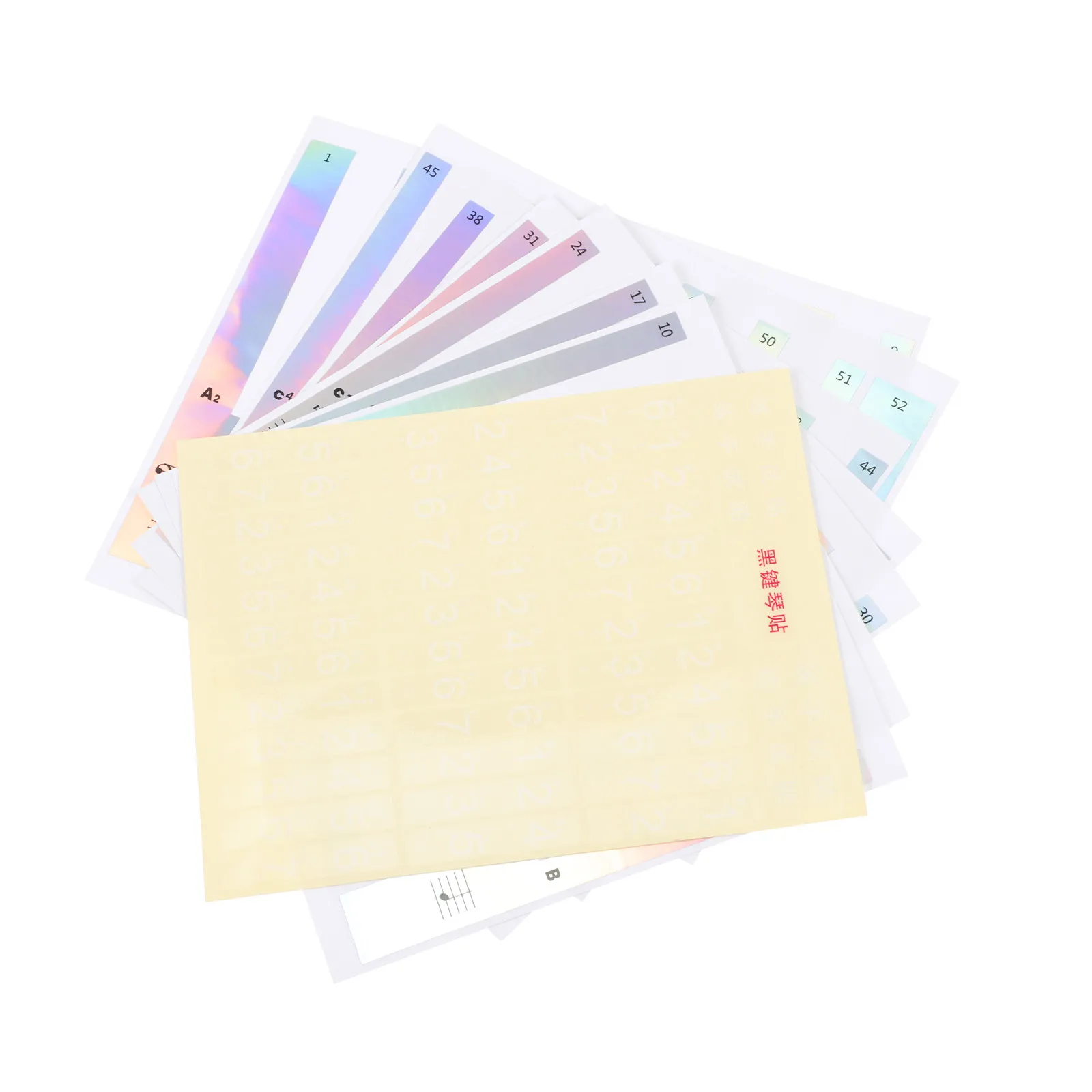 2Pcs Keyboard Note Stickers Colorful Piano Learning Tool for Beginners Playing Method Suitable Most Pianos
2Pcs Keyboard Note Stickers Colorful Piano Learning Tool for Beginners Playing Method Suitable Most Pianos