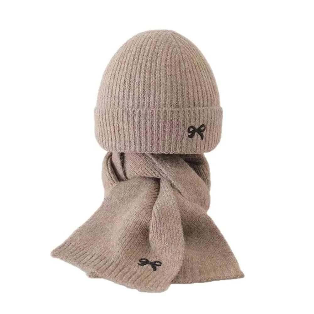 New Bow Embroidery Scarf Hat Set Windproof Warm Pullover Cap Coldproof Neck Warmer For Outdoor Cycling Skiing
New Bow Embroidery Scarf Hat Set Windproof Warm Pullover Cap Coldproof Neck Warmer For Outdoor Cycling Skiing