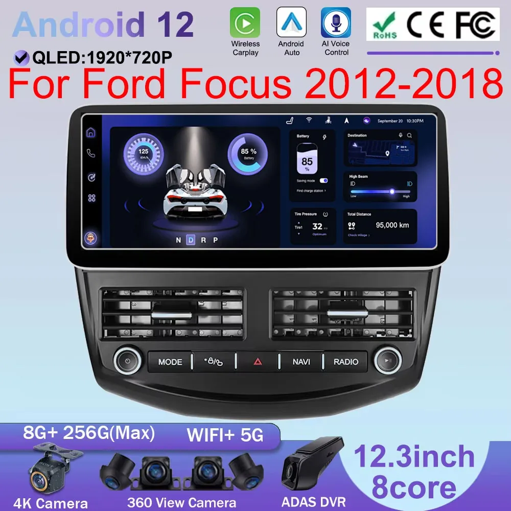 12.3inch Android Stereo Auto Car Radio For Toyota Fortuner Hilux 2008 2009 - 2014 Multimedia Player GPS Carplay NO 2DIN QLED DVD
12.3inch Android Stereo Auto Car Radio For Toyota Fortuner Hilux 2008 2009 - 2014 Multimedia Player GPS Carplay NO 2DIN QLED DVD