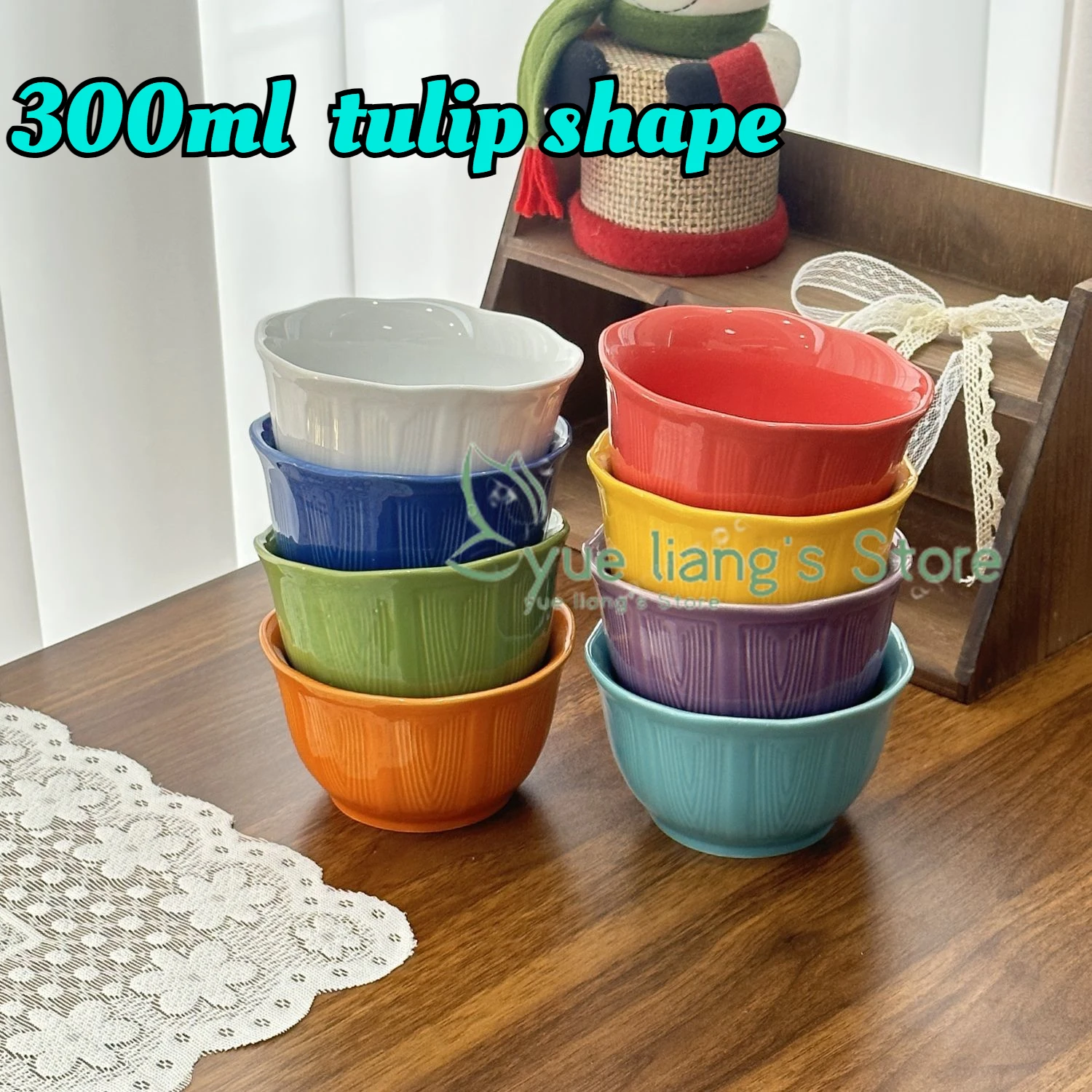 4.5 Inches Rainbow Color Tulip Shape Dishes Fruit Bowl Tableware Ramen Bowls Kitchen Dessert Salad Steamed Egg Bowl Tableware
4.5 Inches Rainbow Color Tulip Shape Dishes Fruit Bowl Tableware Ramen Bowls Kitchen Dessert Salad Steamed Egg Bowl Tableware