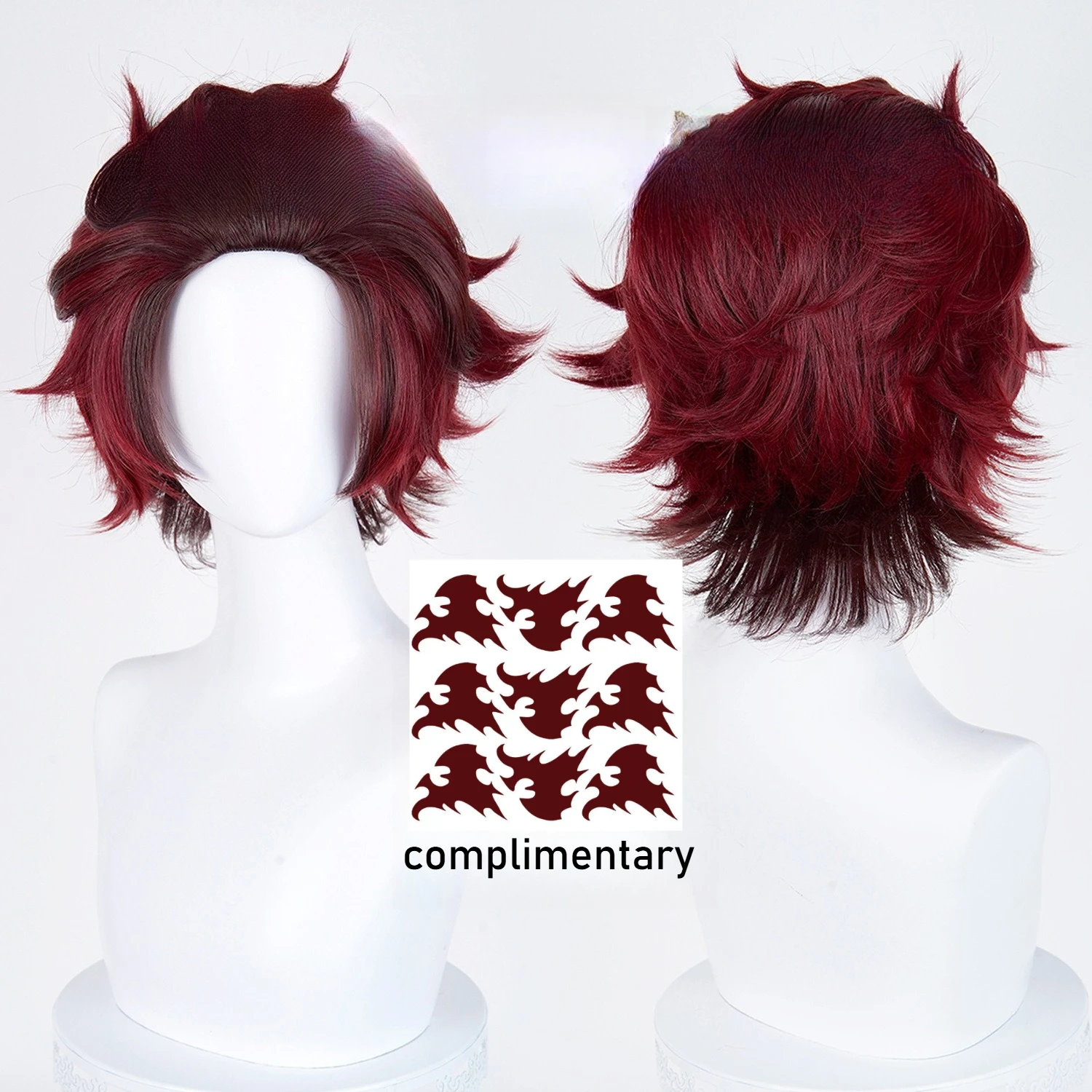 Kamado Yaiba Tanjiro Cosplay Wig 32cm Red Brown Wigs Heat Resistant Hair Cosplay Costume Wig + Wig Cap Send tattoo stickers
Kamado Yaiba Tanjiro Cosplay Wig 32cm Red Brown Wigs Heat Resistant Hair Cosplay Costume Wig + Wig Cap Send tattoo stickers