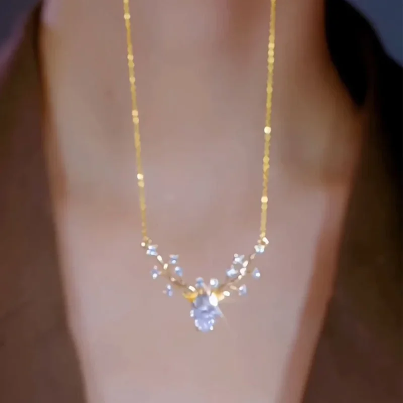 Fashion Stainless Steel Jewelry Pendant Necklace for Women Charm Deer Animal Couple Party Women's Summer Accessories
Fashion Stainless Steel Jewelry Pendant Necklace for Women Charm Deer Animal Couple Party Women's Summer Accessories