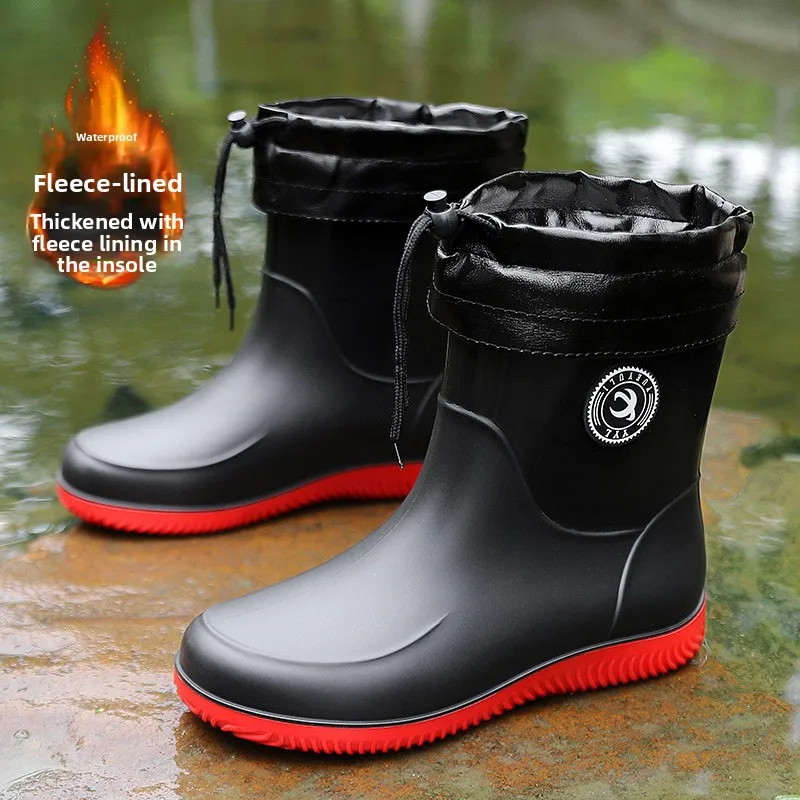 Thickened Fleece Lined High Top Snow Boots Men's Winter Outdoor Waterproof Anti-slip Fur Leather Integrated Cotton Boots
Thickened Fleece Lined High Top Snow Boots Men's Winter Outdoor Waterproof Anti-slip Fur Leather Integrated Cotton Boots