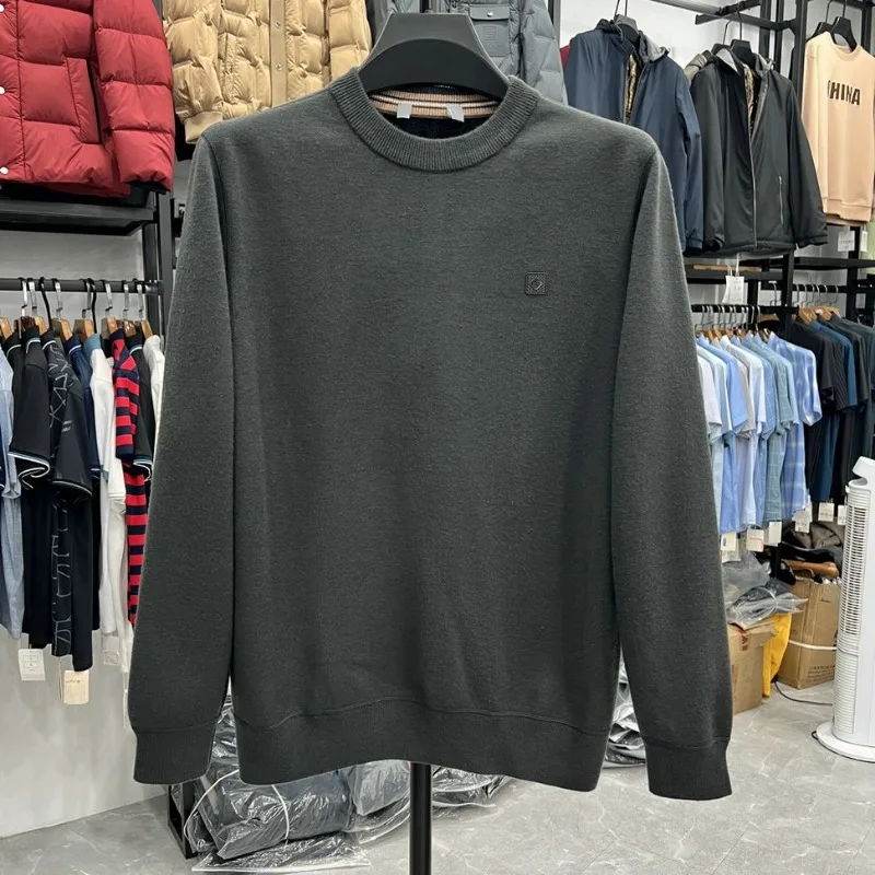 Thick Velvet Sweater Knitted Business Casual Solid Color Youth Soft Waxy Pullover Bottoming Top
Thick Velvet Sweater Knitted Business Casual Solid Color Youth Soft Waxy Pullover Bottoming Top