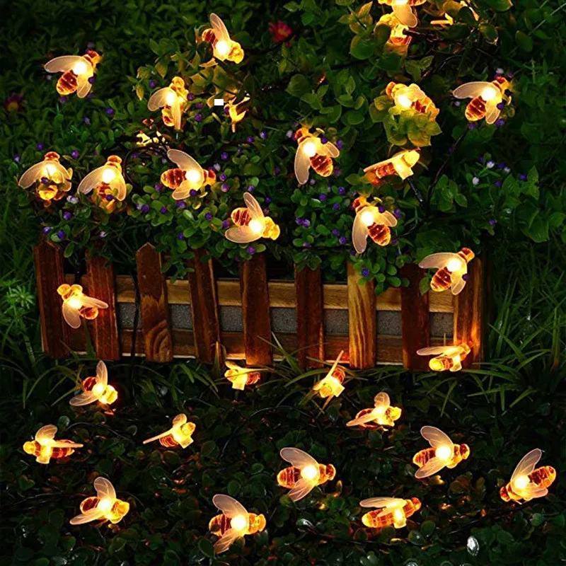 Solar String Light Cute Bee Outdoor Light Wedding Home Garden Patio Party Christmas Tree Honeybee Starry Fairy Decor Lamp
Solar String Light Cute Bee Outdoor Light Wedding Home Garden Patio Party Christmas Tree Honeybee Starry Fairy Decor Lamp