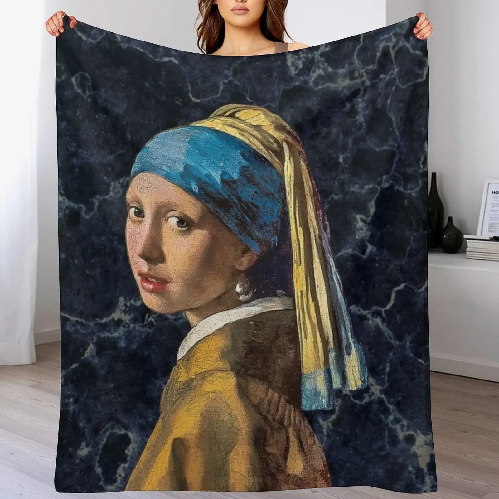 Girl with a pearl earring Throw Blanket Stylish Couch Blanket for Home Living Room
Girl with a pearl earring Throw Blanket Stylish Couch Blanket for Home Living Room