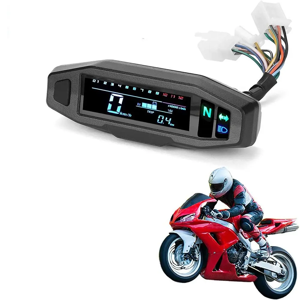 Waterproof Motorcycle LED Tachometer LED Display Turn Signal Light Indicator Digital Tacho Hour Meters Easy To Install
Waterproof Motorcycle LED Tachometer LED Display Turn Signal Light Indicator Digital Tacho Hour Meters Easy To Install