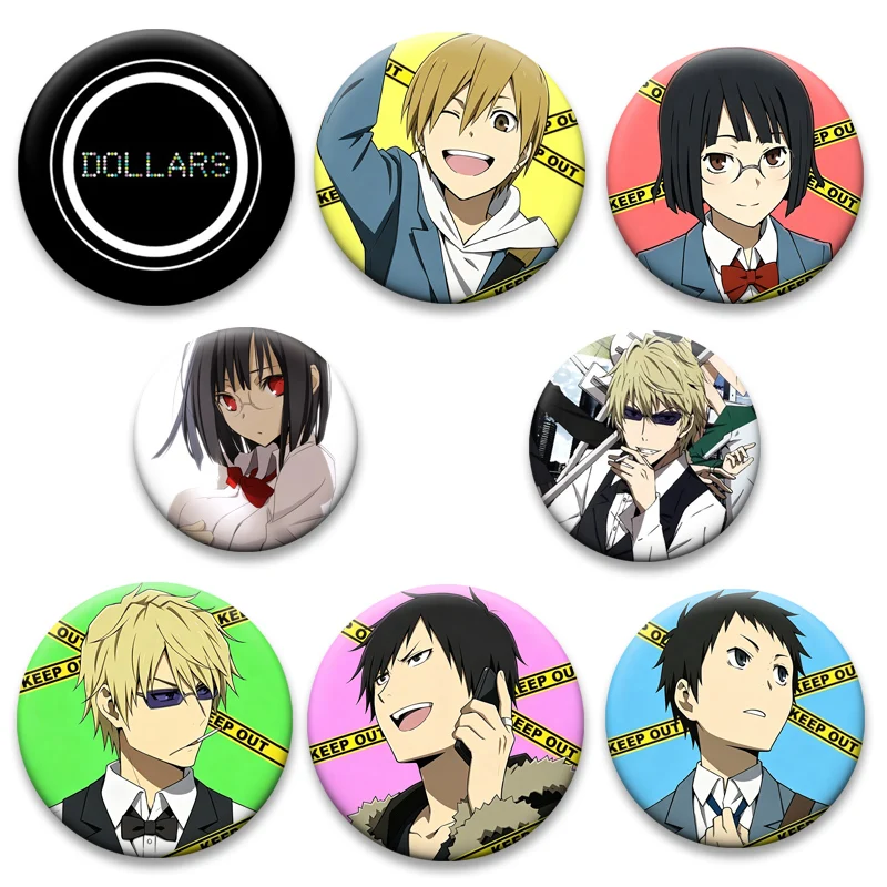Anime Durarara 3way Standoff Brooches Pins Kishitani Shinra,Celty Sturluson,Sonohara Anri,Ryugamine Mikado Badge Bag Accessories
Anime Durarara 3way Standoff Brooches Pins Kishitani Shinra,Celty Sturluson,Sonohara Anri,Ryugamine Mikado Badge Bag Accessories