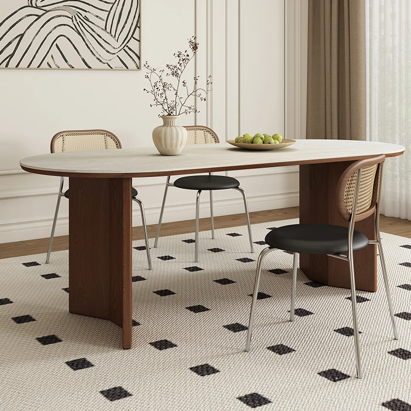 Mobile Desk Dining Table Round Side Living Room High Kitchen Luxury Salon Dining Table Solid Wood Mesa Comedor Home Furniture
Mobile Desk Dining Table Round Side Living Room High Kitchen Luxury Salon Dining Table Solid Wood Mesa Comedor Home Furniture