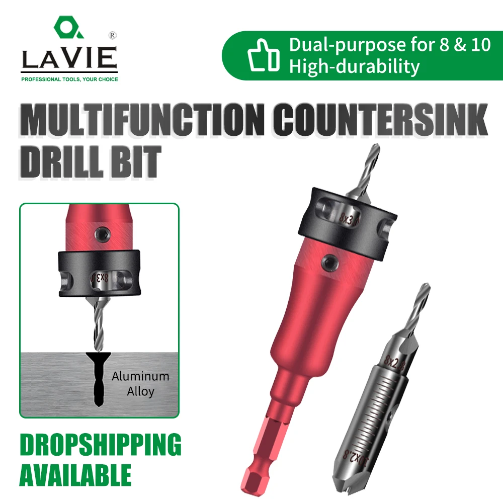 LAVIE Efficient Depth Limiting Drill Bits for Metal and Wood Easy Installation and Removal with Quick Connect Design CH339L
LAVIE Efficient Depth Limiting Drill Bits for Metal and Wood Easy Installation and Removal with Quick Connect Design CH339L