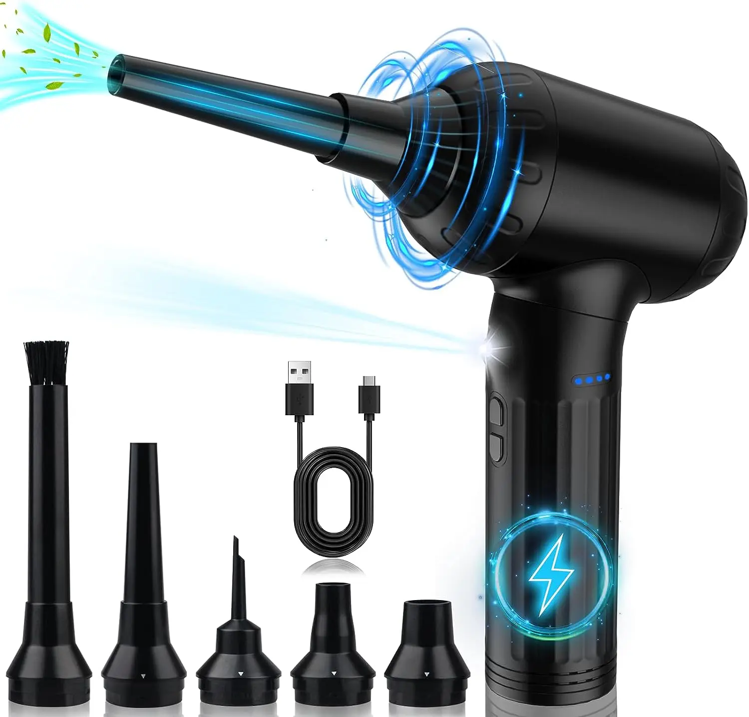 70000rpm Brushless Motor Rechargeable Cleaning Tools Compressed Air Duster Gun Screen Cleaner for Home Office PC Keyboard
70000rpm Brushless Motor Rechargeable Cleaning Tools Compressed Air Duster Gun Screen Cleaner for Home Office PC Keyboard