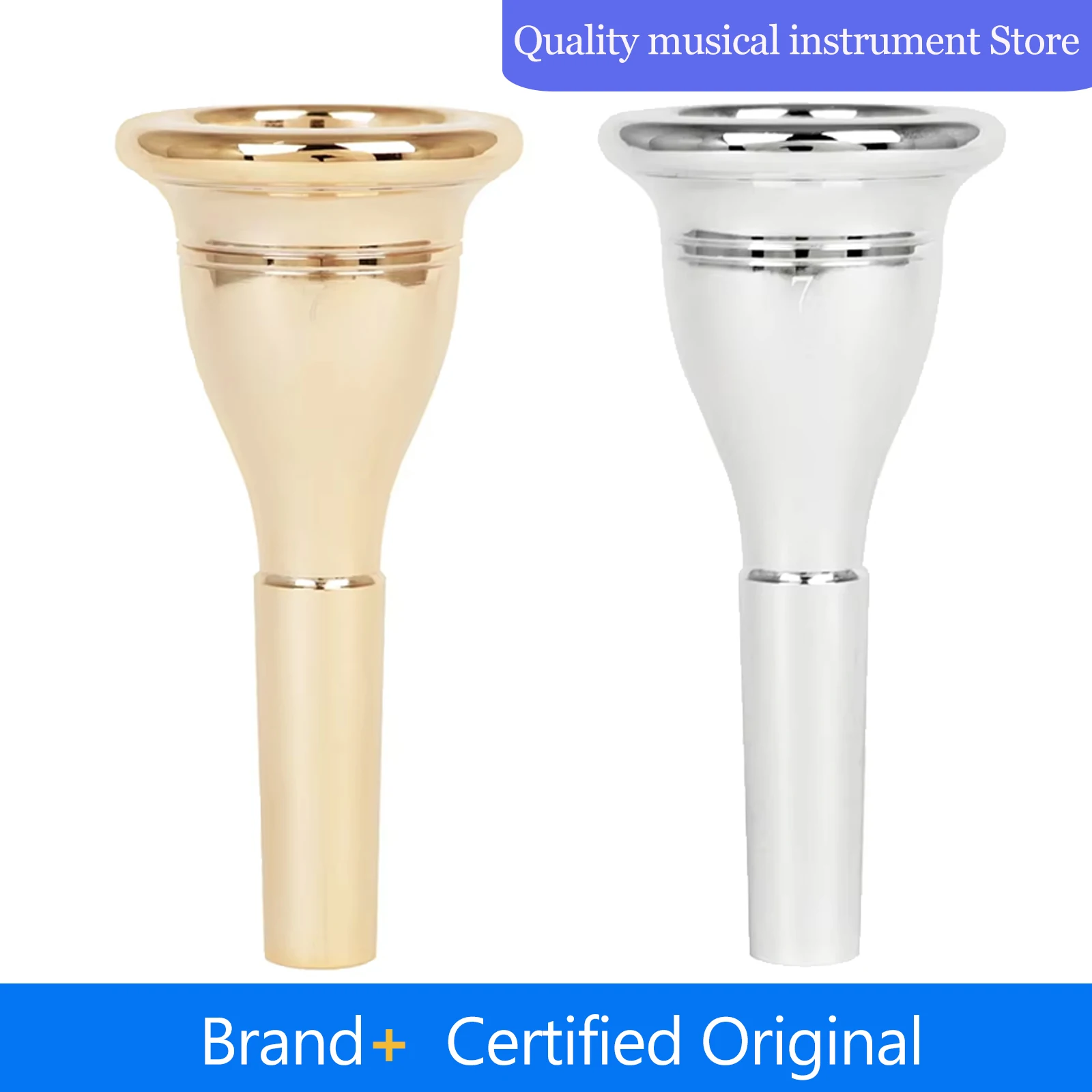 No. 7 Bass Tuba Large Holding Horn Mouthpiece 13.3mm Silver Golden Mouthpiece Specialty Music Brass Instrument Accessories
No. 7 Bass Tuba Large Holding Horn Mouthpiece 13.3mm Silver Golden Mouthpiece Specialty Music Brass Instrument Accessories