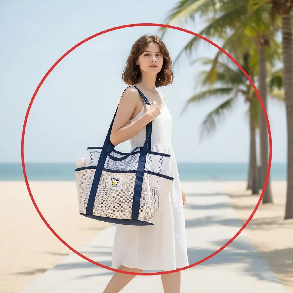 Очень большая пляжная сумка-тоут из сетки с двойным отделением, широким открытым верхом, дышащая, быстросохнущая, с множеством карманов, для удобной организации вещей
Очень большая пляжная сумка-тоут из сетки с двойным отделением, широким открытым верхом, дышащая, быстросохнущая, с множеством карманов, для удобной организации вещей