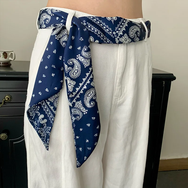 Blue Printed Silk Long Scarf Versatile Waist Belt Headband Neck Scarf Women Premium Flowing Wrap 2026 New Arrival Accessories
Blue Printed Silk Long Scarf Versatile Waist Belt Headband Neck Scarf Women Premium Flowing Wrap 2026 New Arrival Accessories