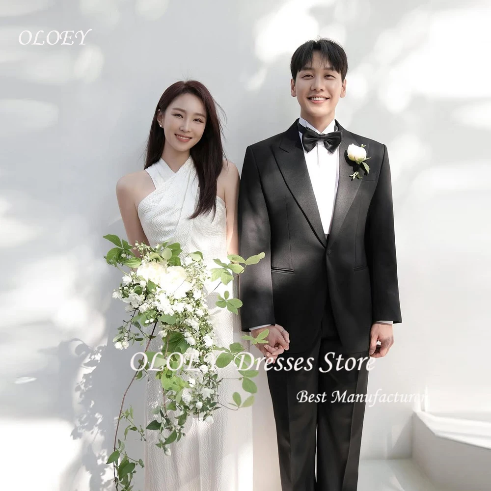 OLOEY White Sexy Wedding Dresses Backless Soft Bridal Gowns Summer Halter Long Formal Party Dress High Waist Customized
OLOEY White Sexy Wedding Dresses Backless Soft Bridal Gowns Summer Halter Long Formal Party Dress High Waist Customized