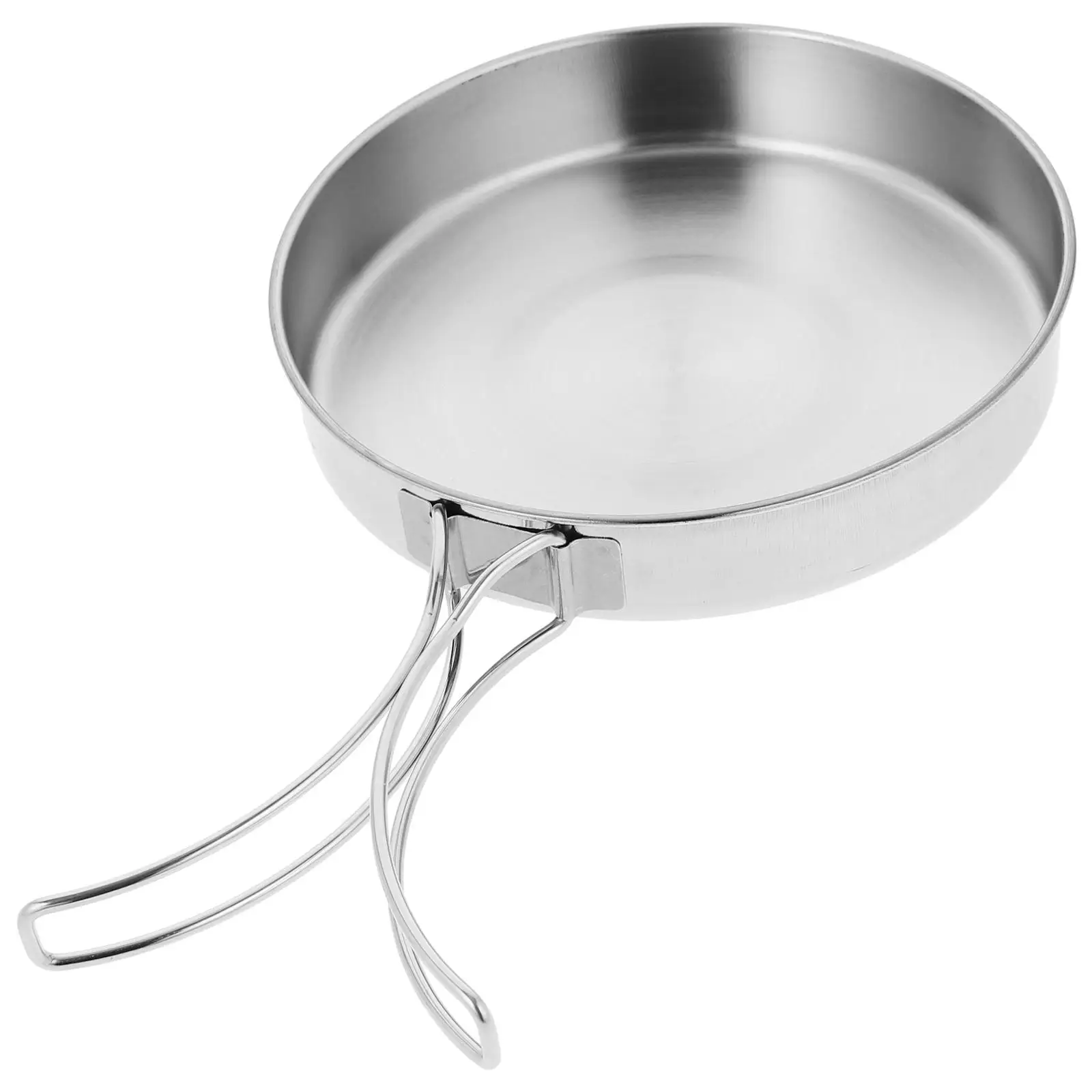 Portable Stainless Steel Camping Skillet Non-stick Frying Pan Outdoor Cooking Utensil Foldable Handle Small Travel Cooker
Portable Stainless Steel Camping Skillet Non-stick Frying Pan Outdoor Cooking Utensil Foldable Handle Small Travel Cooker