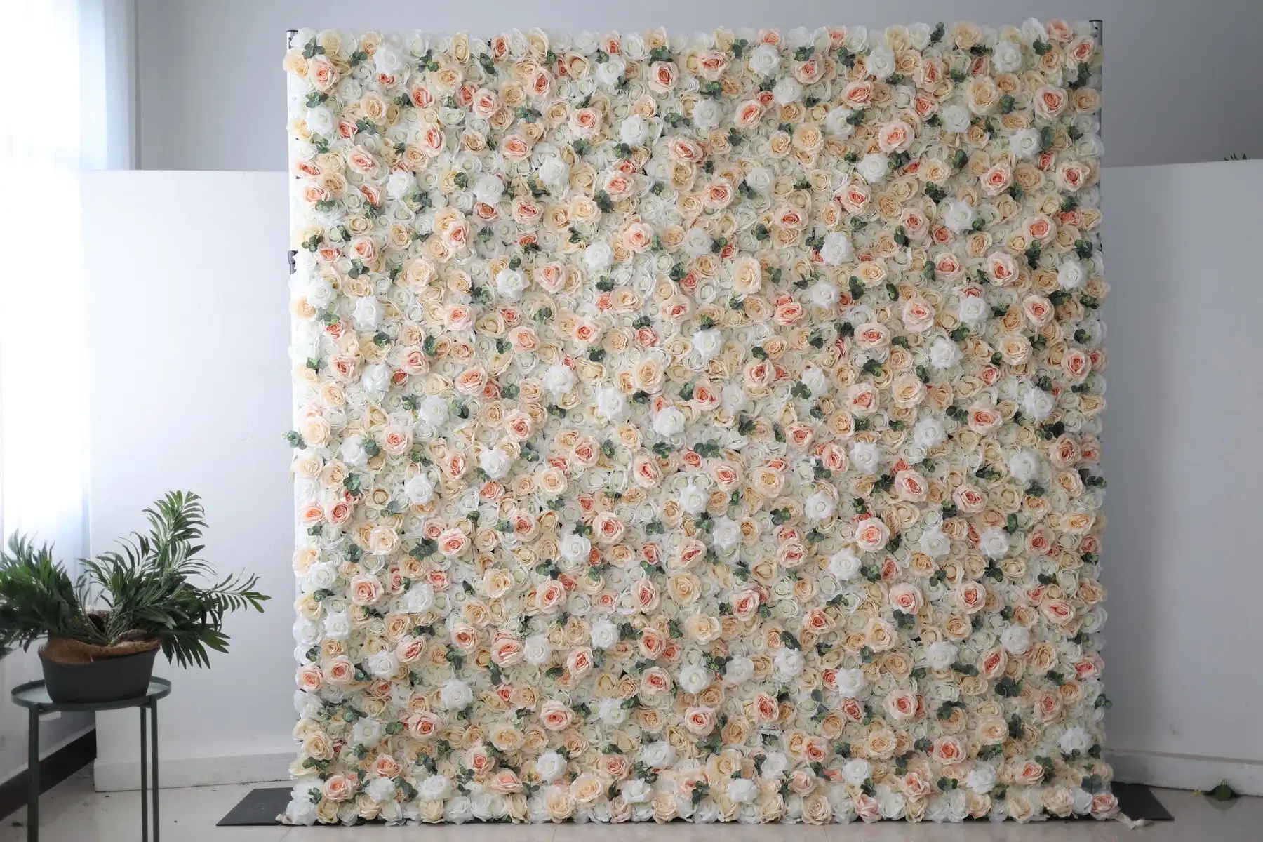 3D luxuryChampagne rose green leaves Curtain Cloth Flower Wall Outdoor Wedding Backdrop Decoration Events Prop Window Display
3D luxuryChampagne rose green leaves Curtain Cloth Flower Wall Outdoor Wedding Backdrop Decoration Events Prop Window Display