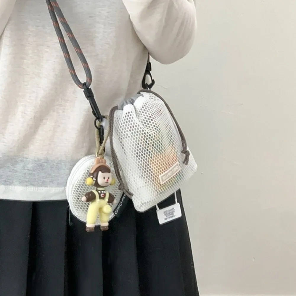 Cute Drawstring Nylon Mesh Bag Crossbody Bag With Purse Mesh Shoulder Bag Korean Style Wallet Phone Bag Girls
Cute Drawstring Nylon Mesh Bag Crossbody Bag With Purse Mesh Shoulder Bag Korean Style Wallet Phone Bag Girls