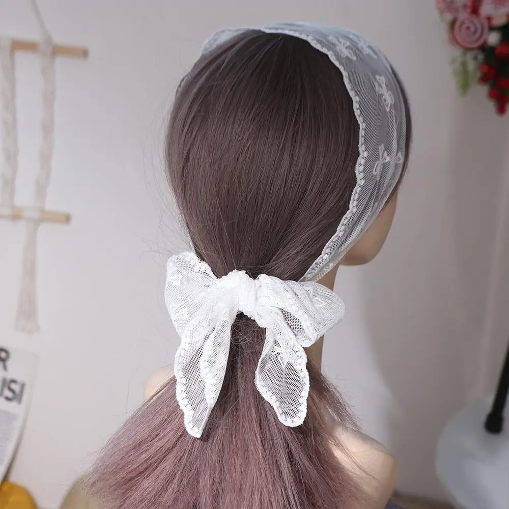 Pastoral Style Lace Hair Scarf Soft Wrap Elegant Sweet Bow Headband Adjustable Turban Accessories Ribbon Hair Strap Beach
Pastoral Style Lace Hair Scarf Soft Wrap Elegant Sweet Bow Headband Adjustable Turban Accessories Ribbon Hair Strap Beach