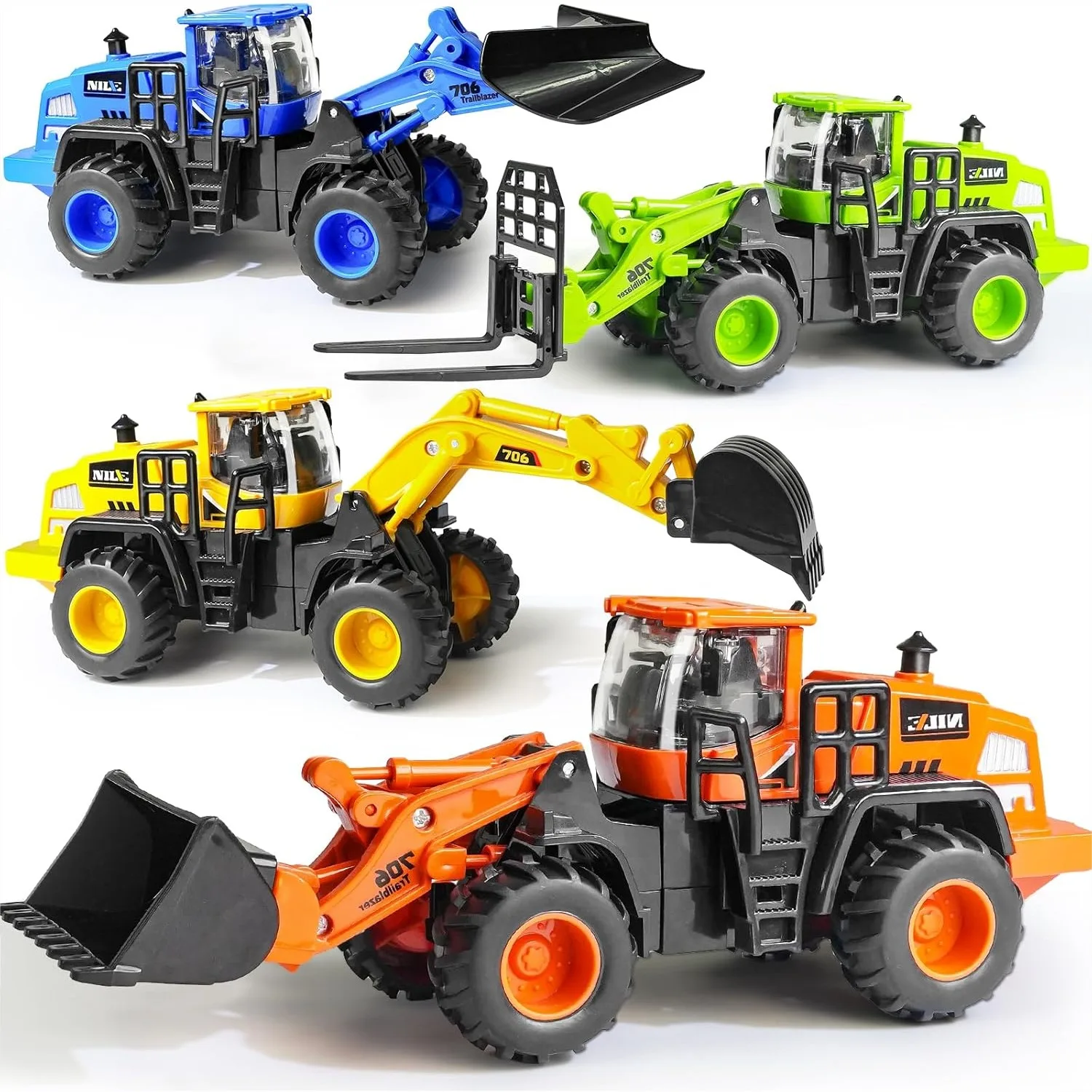 Construction Truck Toys for 3-8 Year Old Boys, 4 Pack Excavator Bulldozer Forklift Friction Powered Sand Toys
Construction Truck Toys for 3-8 Year Old Boys, 4 Pack Excavator Bulldozer Forklift Friction Powered Sand Toys