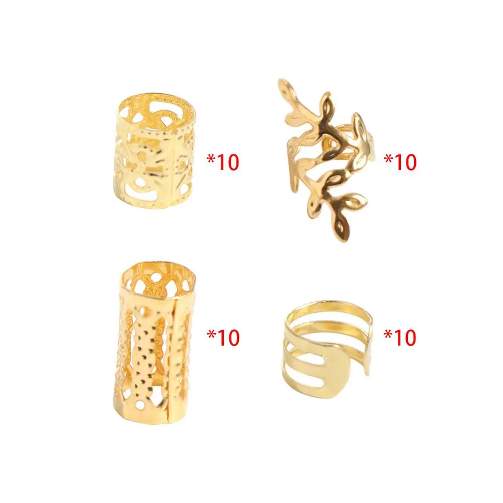 40PCS Metal Cuff Clips Mixed Hair Rings Set Hair Braiding Headwear Dreadlocks Beads Dirty Braids Charm Hair Braid Tubes Decor
40PCS Metal Cuff Clips Mixed Hair Rings Set Hair Braiding Headwear Dreadlocks Beads Dirty Braids Charm Hair Braid Tubes Decor