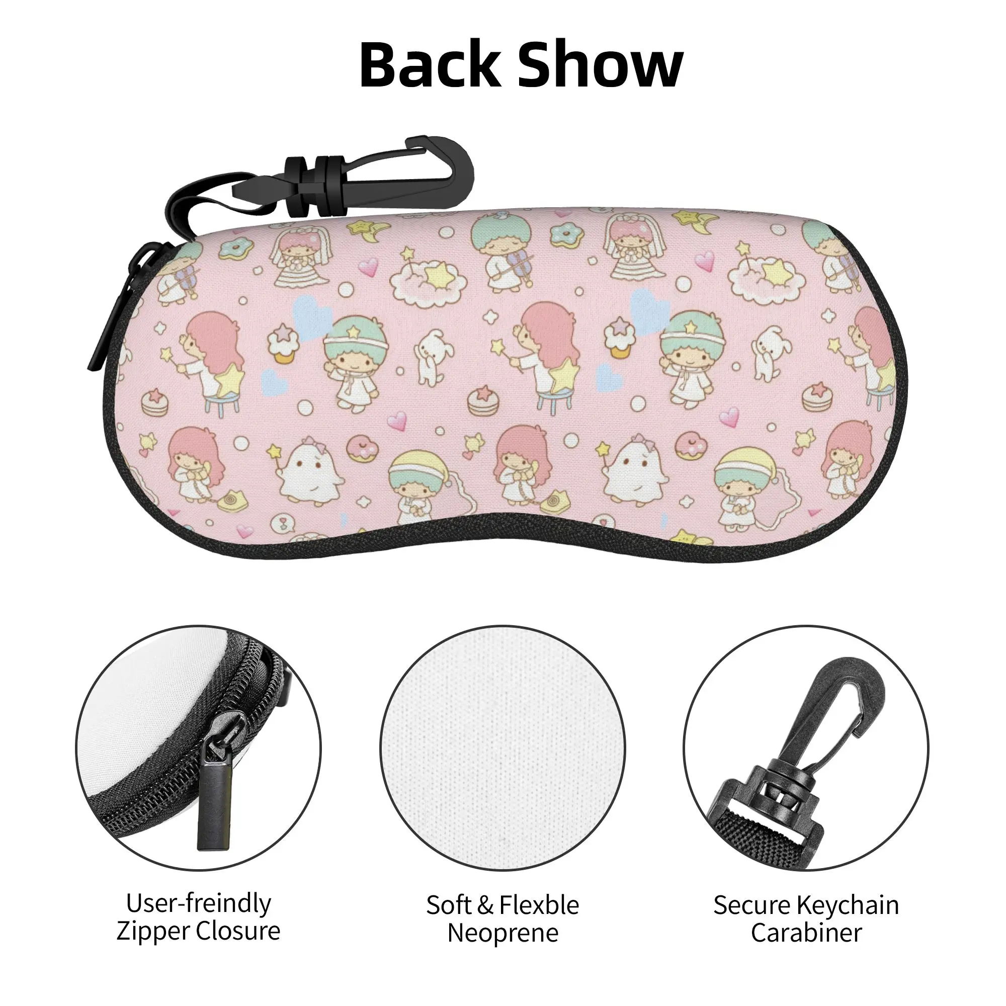 Little Twin Stars Cartoon Shell Eyeglasses Case Women Men Cute Kiki Lala Glasses Case Sunglasses Box Pouch
Little Twin Stars Cartoon Shell Eyeglasses Case Women Men Cute Kiki Lala Glasses Case Sunglasses Box Pouch