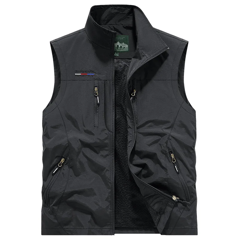 New Summer Men Mesh Thin Breathable Waistcoats Outdoor Waterproof Quick-drying Sleeveless Jackets Men Fishing Vests Coats
New Summer Men Mesh Thin Breathable Waistcoats Outdoor Waterproof Quick-drying Sleeveless Jackets Men Fishing Vests Coats