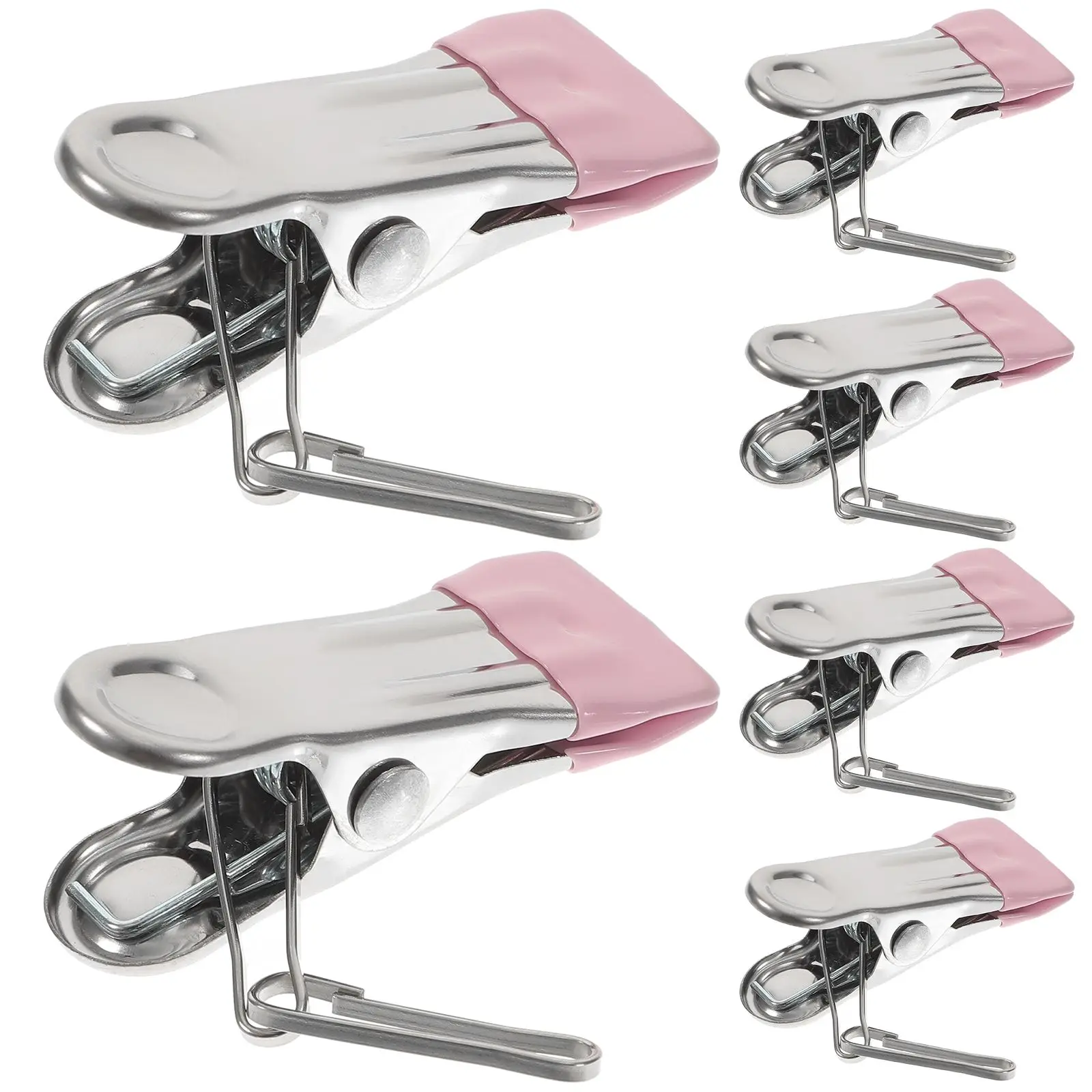6 Pcs Clips Seamless Stainless Steel Clothespins Hanger Laundry Stainless Steel Clothespins Drying Bag Closet ganizer Storage
6 Pcs Clips Seamless Stainless Steel Clothespins Hanger Laundry Stainless Steel Clothespins Drying Bag Closet ganizer Storage
