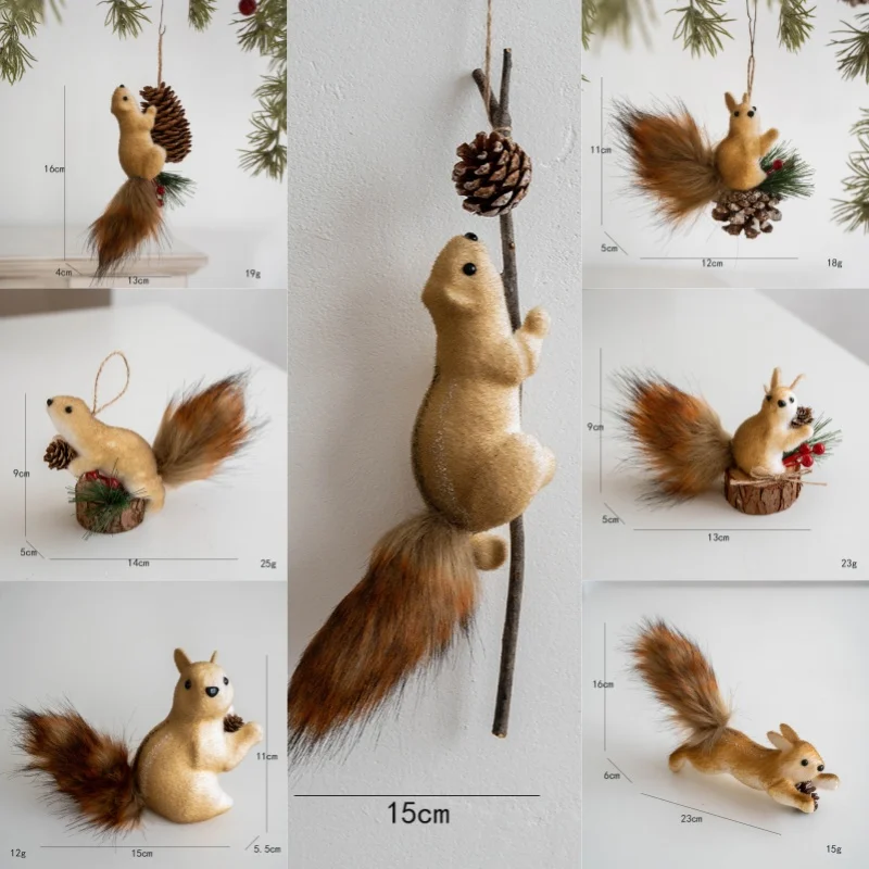 7Pcs/Set Christmas Stuffed Squirrels Bulk 5 Inch Small Plush Squirrels Toys Christmas Tree Ornaments Gifts Birthday Party Favor
7Pcs/Set Christmas Stuffed Squirrels Bulk 5 Inch Small Plush Squirrels Toys Christmas Tree Ornaments Gifts Birthday Party Favor