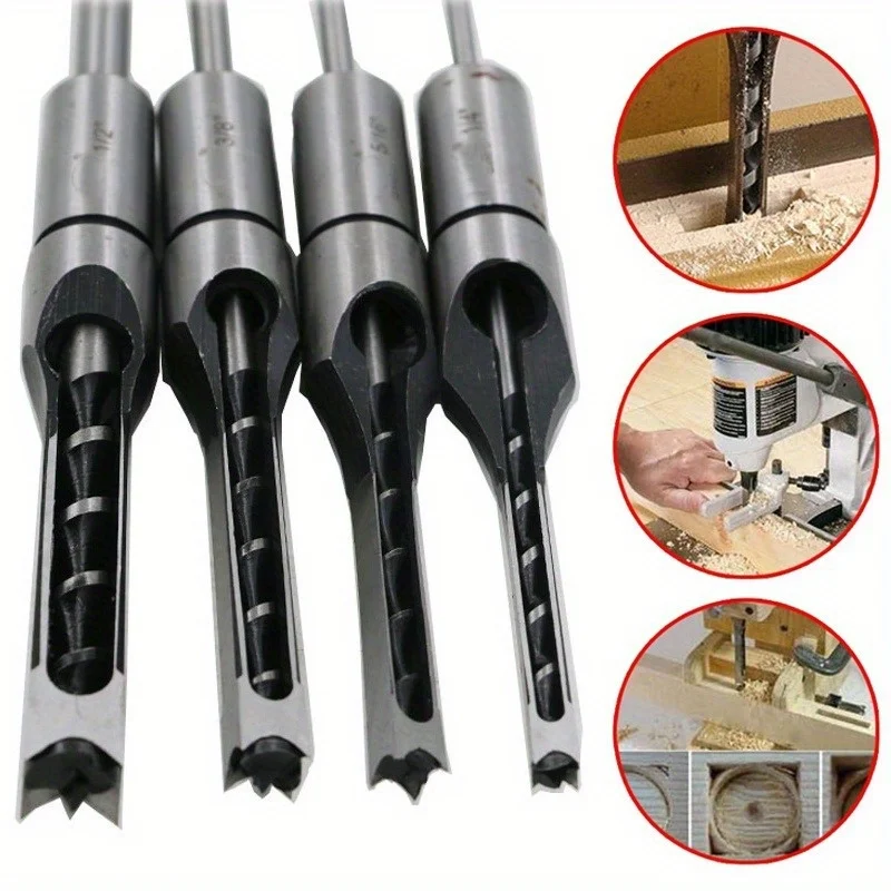 1set 6/8/12.5mm HSS Square Hole Drill Bit Auger Bit Steel Mortising Drilling Craving Woodworking Tools
1set 6/8/12.5mm HSS Square Hole Drill Bit Auger Bit Steel Mortising Drilling Craving Woodworking Tools