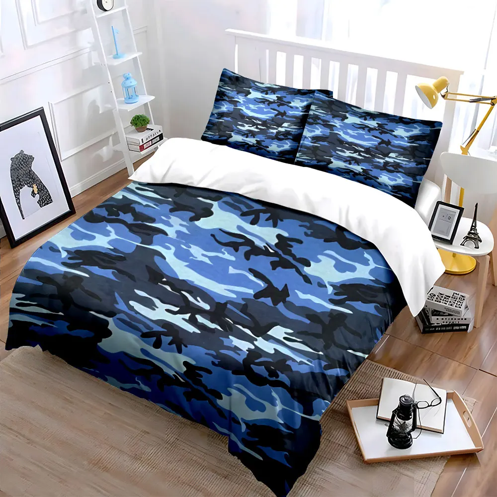 Camouflage Three-Piece Set for Outdoors kid's and adults' bedroom decor, Exquisite three-piece bedding set gift
Camouflage Three-Piece Set for Outdoors kid's and adults' bedroom decor, Exquisite three-piece bedding set gift
