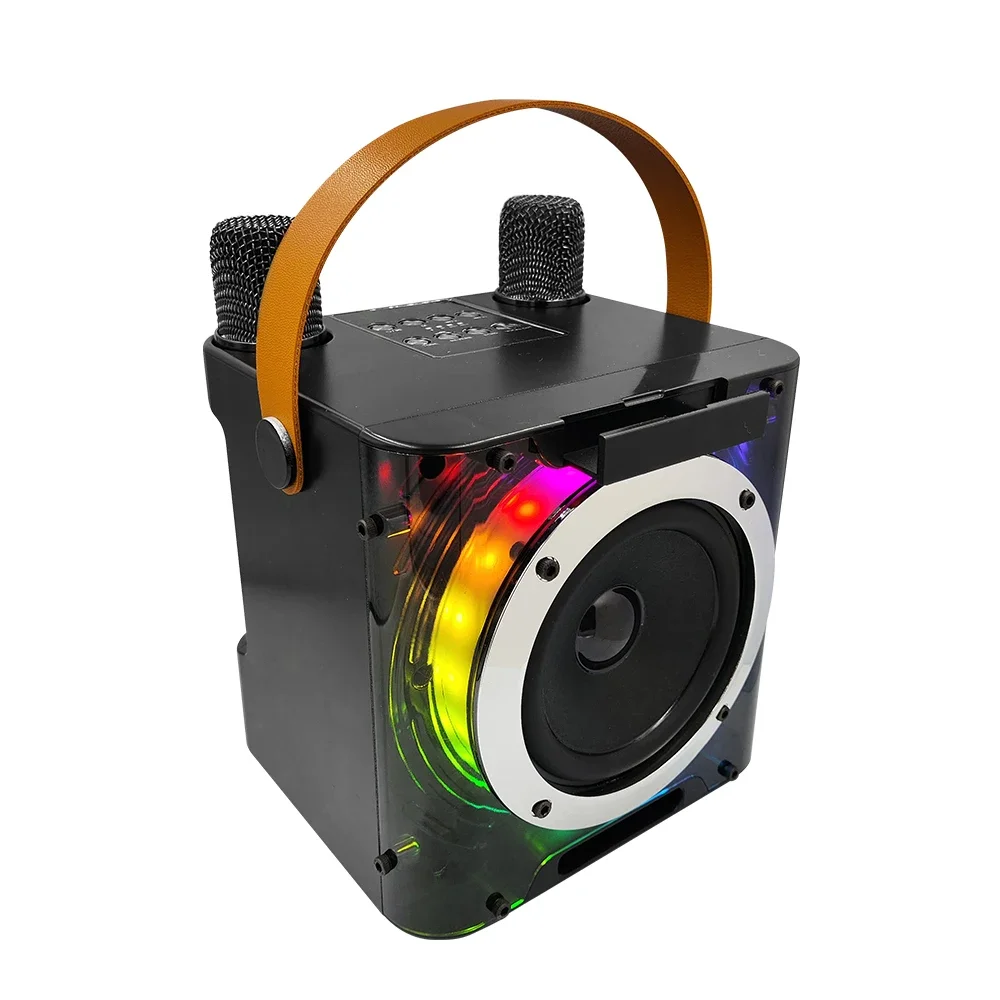 New High Power Karaoke Machine, Mini Bluetooth Speaker and Microphone Set, RGB Lighting Effects, Stereo Subwoofer, with Phone Ho
New High Power Karaoke Machine, Mini Bluetooth Speaker and Microphone Set, RGB Lighting Effects, Stereo Subwoofer, with Phone Ho