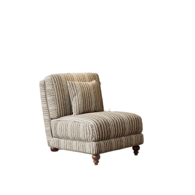 Vintage medieval single sofa chair cafe reception flannel striped lazy sofa
Vintage medieval single sofa chair cafe reception flannel striped lazy sofa