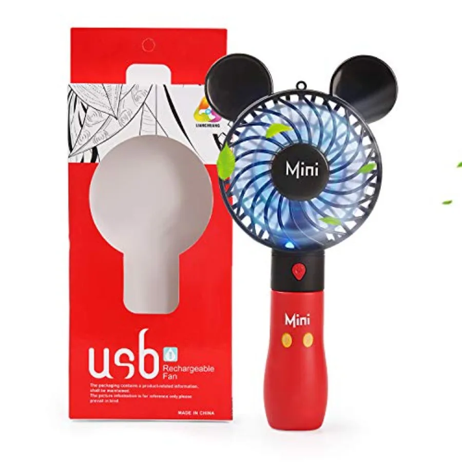 Hand Held Fan, Cartoon fan Portable Hand held USB Rechargeable Fans with 3 Adjustment Speeds, Battery Operated Electric Powered
Hand Held Fan, Cartoon fan Portable Hand held USB Rechargeable Fans with 3 Adjustment Speeds, Battery Operated Electric Powered