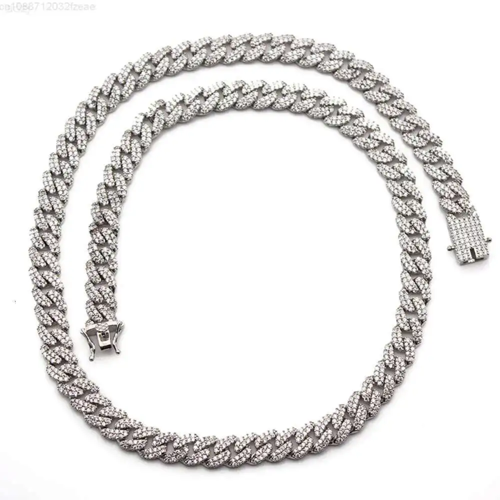 Factory Mossanite Cuban Chain Necklace Miami 2 Rows 925 Sterling Silver 6mm Moissanite Cuban Link Chain
Factory Mossanite Cuban Chain Necklace Miami 2 Rows 925 Sterling Silver 6mm Moissanite Cuban Link Chain