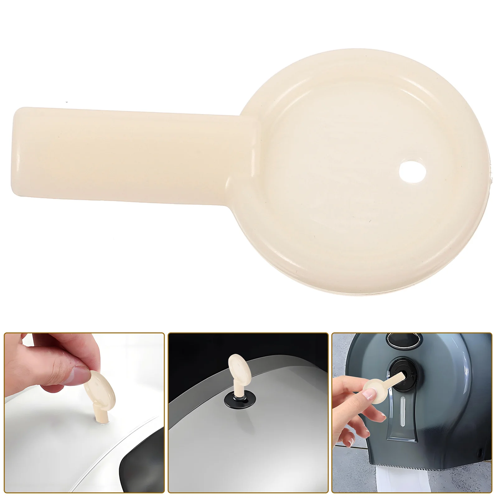 Plastic Beige Commercial Toilet Paper Dispenser Key Compact Ergonomic Design Replacement Paper Towel Holder Lock Core
Plastic Beige Commercial Toilet Paper Dispenser Key Compact Ergonomic Design Replacement Paper Towel Holder Lock Core