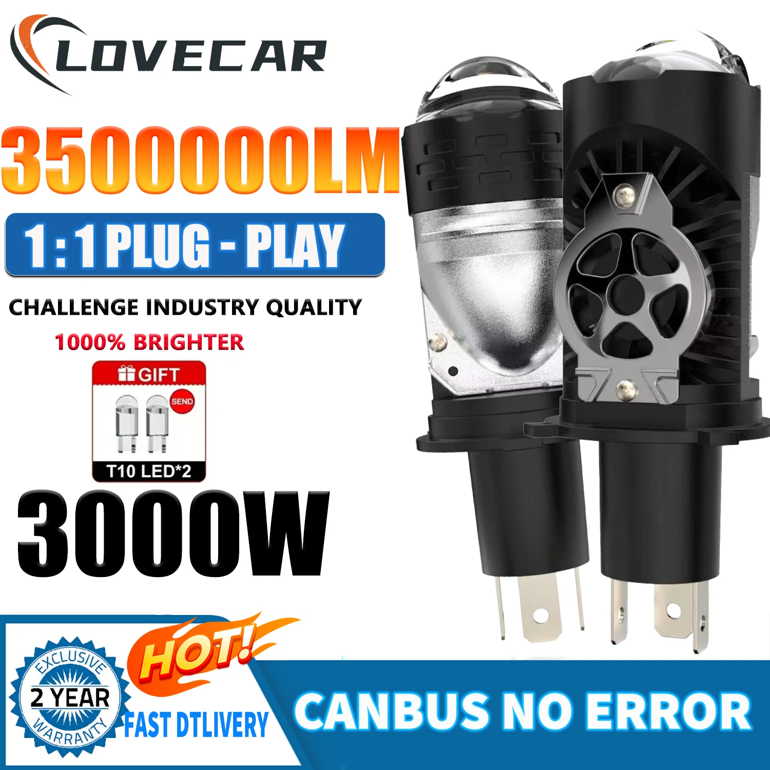 LOVECAR 3000W H4 Super Bright Bi LED Мини-проектор с линзами Светодиодные автомобильные фары Plug and Play 6500K для светодиодных противотуманных фар маяка
LOVECAR 3000W H4 Super Bright Bi LED Мини-проектор с линзами Светодиодные автомобильные фары Plug and Play 6500K для светодиодных противотуманных фар маяка