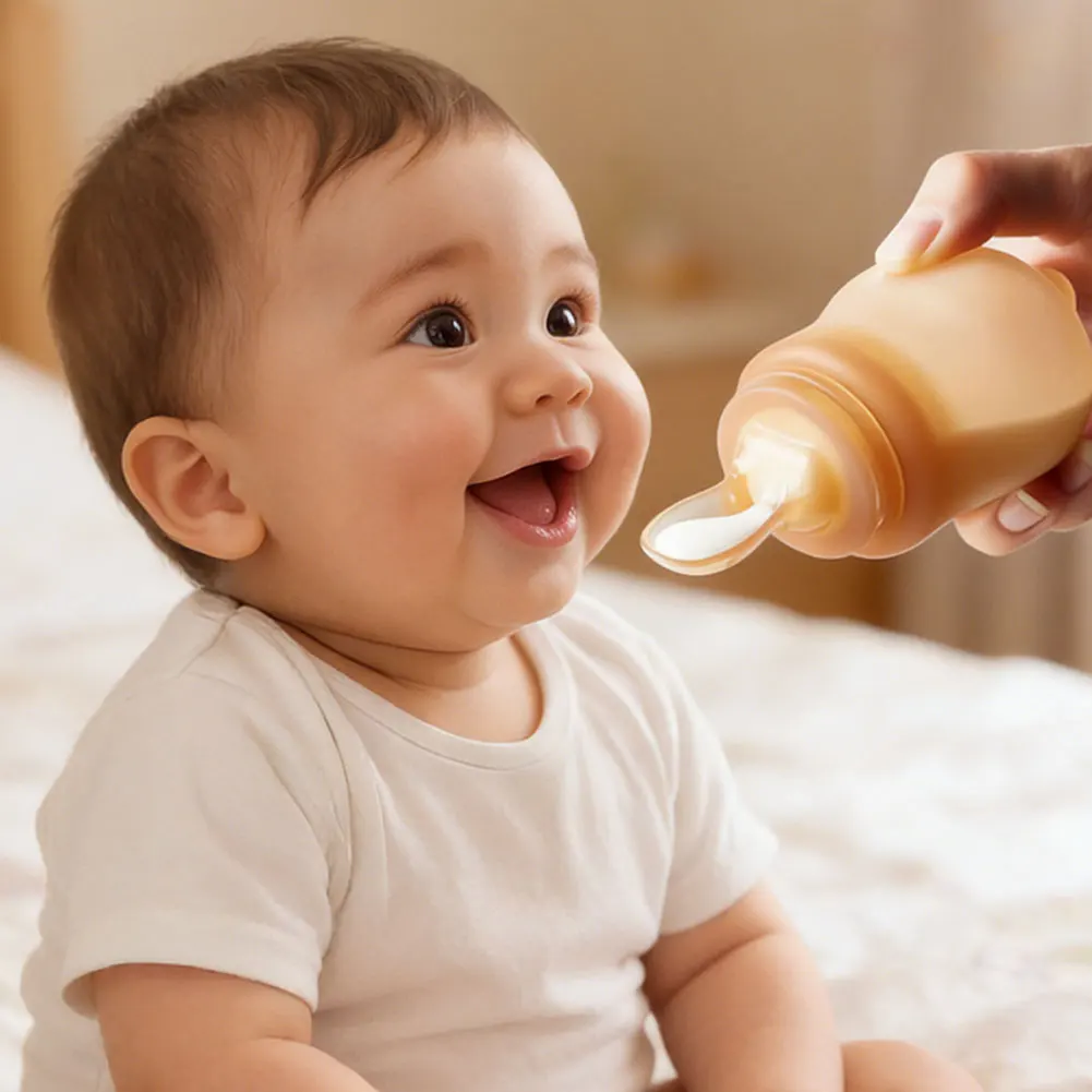 Бутылочка-прорезыватель для кормления малышей, силиконовая бутылочка-ложка для прикорма рисовой кашей и пюре, для новорожденных, детские принадлежности
Бутылочка-прорезыватель для кормления малышей, силиконовая бутылочка-ложка для прикорма рисовой кашей и пюре, для новорожденных, детские принадлежности