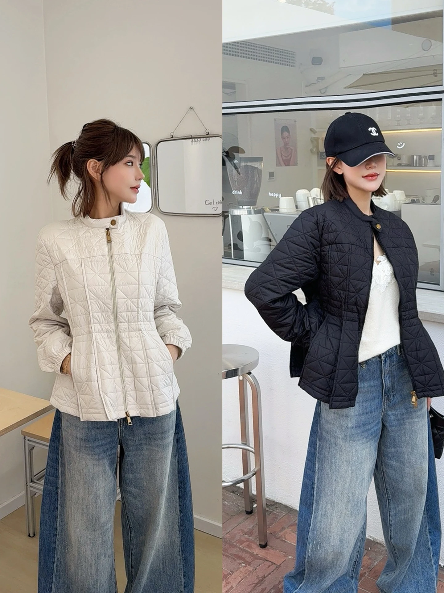 ASBR Women's Slimming Coat with Waist-Cinching Design Rhombus Pattern Cotton Jaet for Autumn 2025 Sli Commute S...
ASBR Women's Slimming Coat with Waist-Cinching Design Rhombus Pattern Cotton Jaet for Autumn 2025 Sli Commute S...