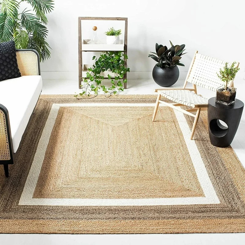 Jute Rug Carpet Natural 100% Handmade Rectangle Braided Reversible Style Look Rug Rugs for Bedroom
Jute Rug Carpet Natural 100% Handmade Rectangle Braided Reversible Style Look Rug Rugs for Bedroom