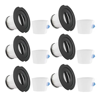 AD-6PCS HEPA 필터 진공 교체 필터, MOOSOO K17 무선 진공용, 6 채반 스크린, K17 프로용 아님