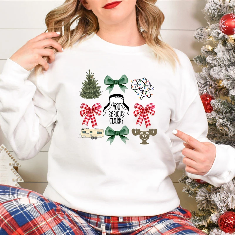 Funny Christmas Gift Sweatshirt Hoodie Merry Christmas Tree Bow Lights Cartoon Cute Sweatshirts Trendy Women's Holiday Sweater
Funny Christmas Gift Sweatshirt Hoodie Merry Christmas Tree Bow Lights Cartoon Cute Sweatshirts Trendy Women's Holiday Sweater