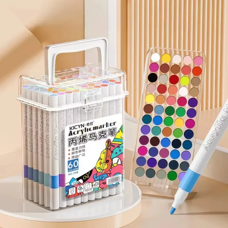 Markers Paper-friendly No Peeling Water-based 48/60 Colors Fine Tips Coloring Markers for Adult Coloring Books for Kids Adults
Markers Paper-friendly No Peeling Water-based 48/60 Colors Fine Tips Coloring Markers for Adult Coloring Books for Kids Adults