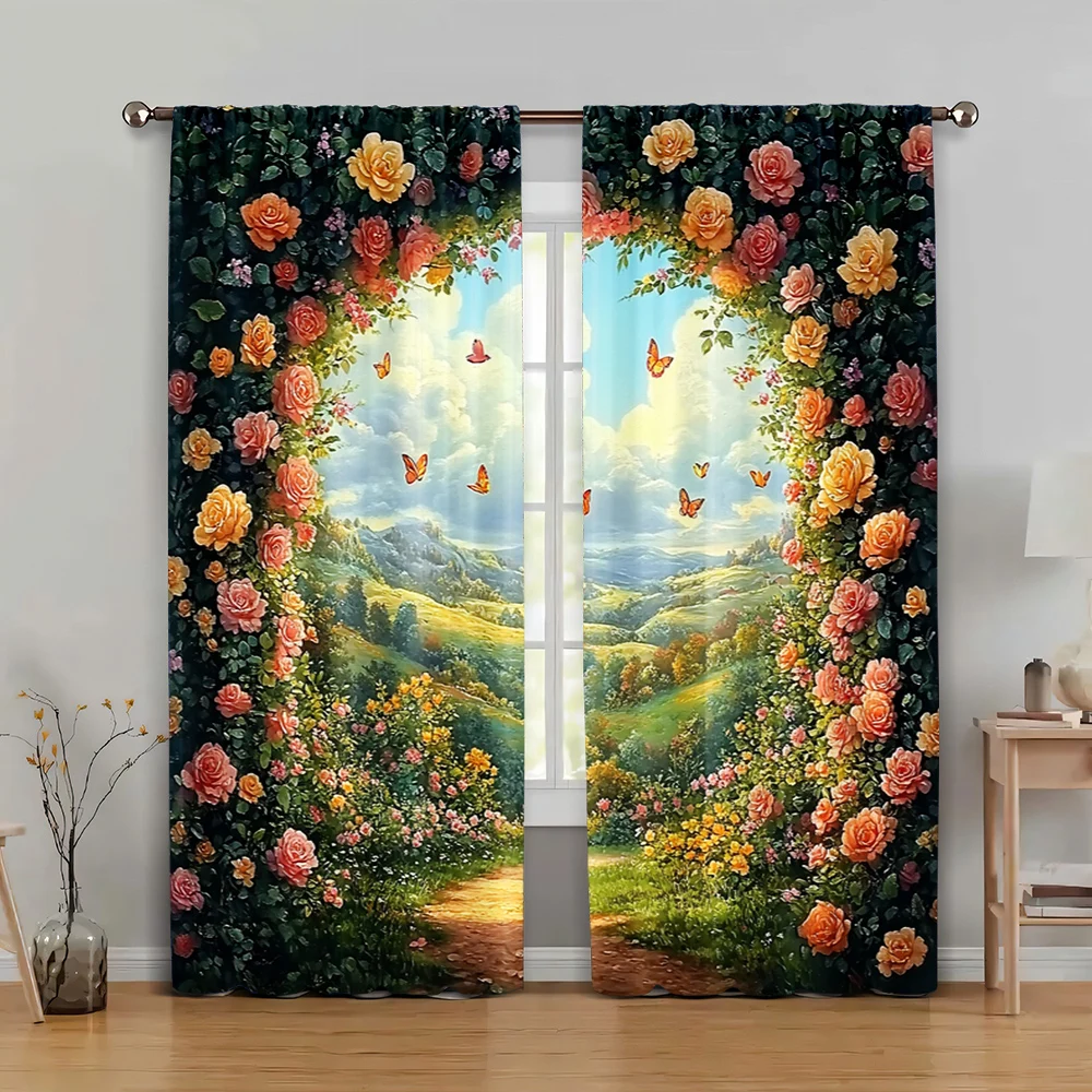 2pc, Window Curtains Flower Arch Versatile Polyester,Without Electricity Family Party Decoration Suitable for All Occasions
2pc, Window Curtains Flower Arch Versatile Polyester,Without Electricity Family Party Decoration Suitable for All Occasions