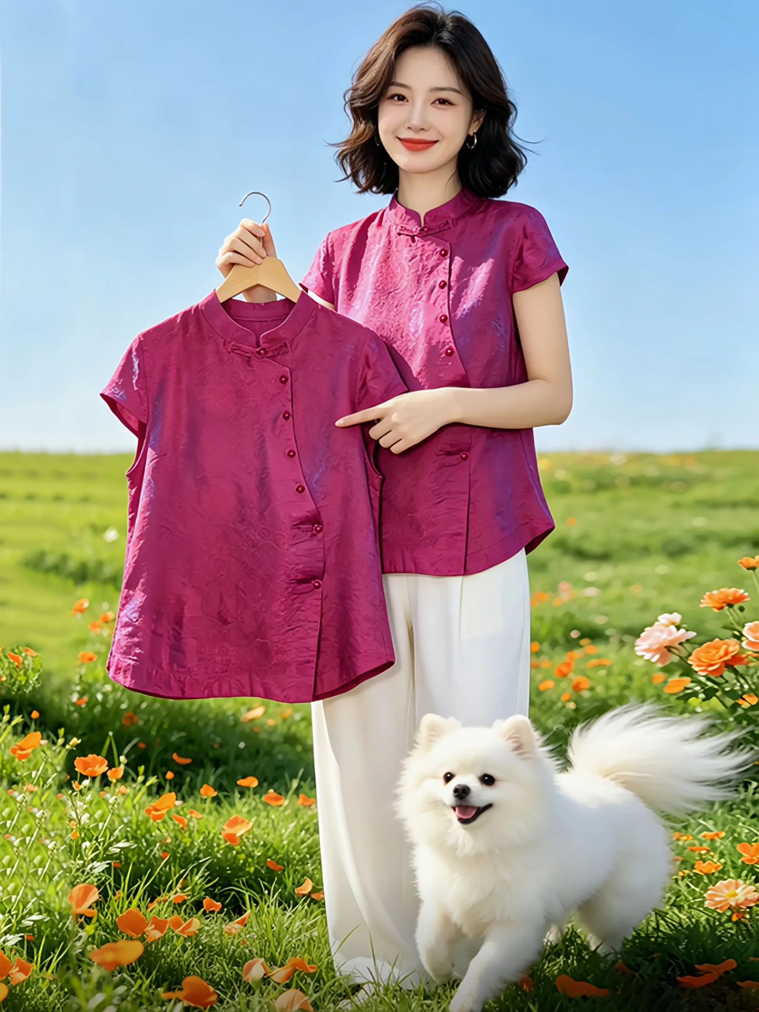 Anti-Aging Chinese Style Shirt for Women 2026 New Style Small Batch Button Stand Collar Slimming Versatile Short Sleeve Shirt
Anti-Aging Chinese Style Shirt for Women 2026 New Style Small Batch Button Stand Collar Slimming Versatile Short Sleeve Shirt