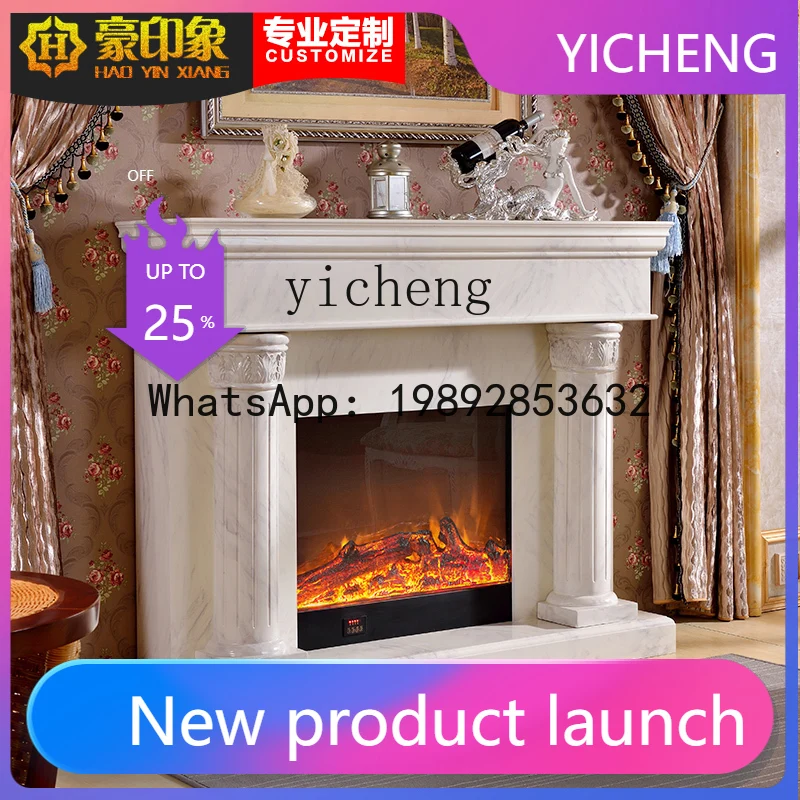 Living Room Solid Wood Imitation Marble Paint Fireplace Simple Roman Column Heating Decoration Stove Core
Living Room Solid Wood Imitation Marble Paint Fireplace Simple Roman Column Heating Decoration Stove Core