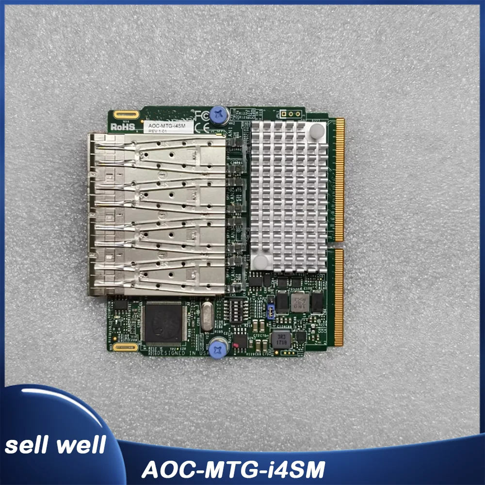 4-портовая оптическая 10-гигабитная сетевая карта AOC-MTG-i4SM
4-портовая оптическая 10-гигабитная сетевая карта AOC-MTG-i4SM