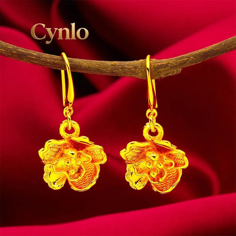 Cynlo Jewelry Lotus Leaf Flower Earrings Women's 24K Gold AU999 - Tiny delicate lotus leaf, subtle golden glow, for afternoon te
Cynlo Jewelry Lotus Leaf Flower Earrings Women's 24K Gold AU999 - Tiny delicate lotus leaf, subtle golden glow, for afternoon te