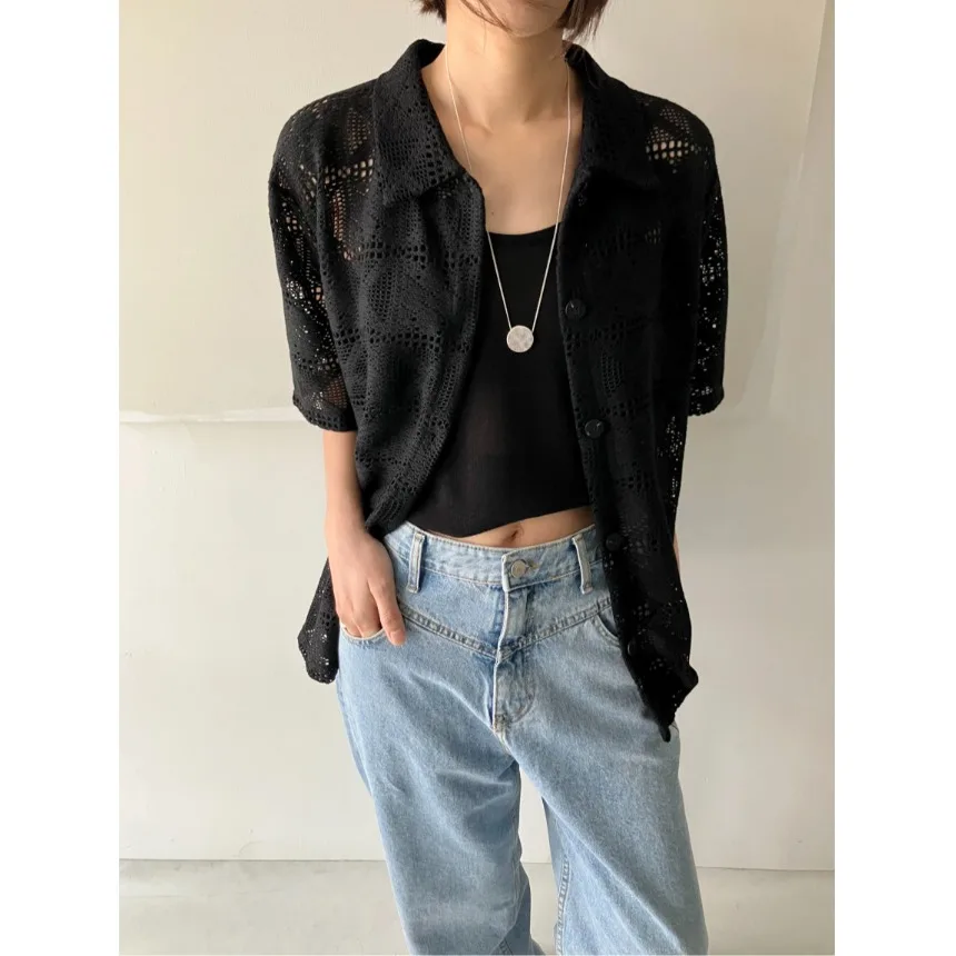 Korean Style Hollow out Hook Flower Shirt Women's Spring Autumn Winter Casual Regular Fit Inner Wear School Street Style
Korean Style Hollow out Hook Flower Shirt Women's Spring Autumn Winter Casual Regular Fit Inner Wear School Street Style