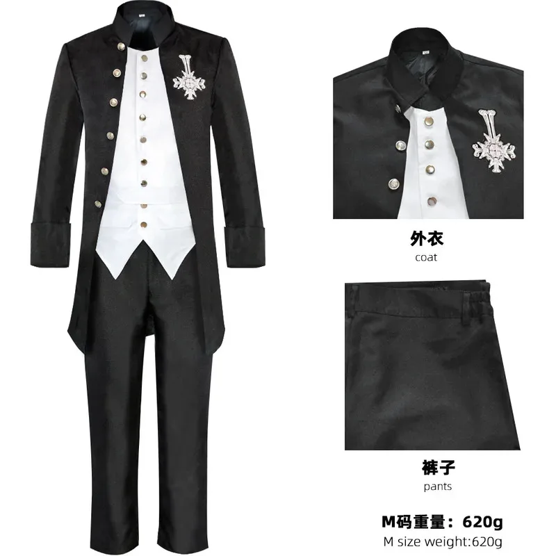 Anime Skull Ghost Cosplay Band Cross Brooch Black Tuxedo Vampire Gental Suit Halloween Costume Suits5;c,8'z,6.k;
Anime Skull Ghost Cosplay Band Cross Brooch Black Tuxedo Vampire Gental Suit Halloween Costume Suits5;c,8'z,6.k;
